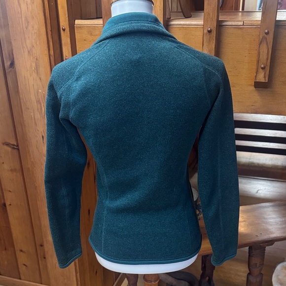 Patagonia size XS Dark teal forest Green Full-Zip jacket better sweater - Picture 6 of 13
